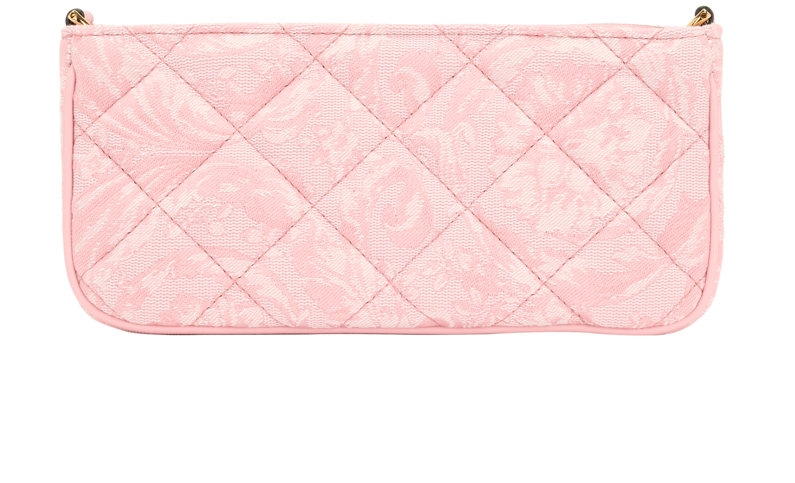 Jacquard Baroque Quilted Medusa Zip Crossbody, &pound;320, Handbags, Pink, Fabric, Back view